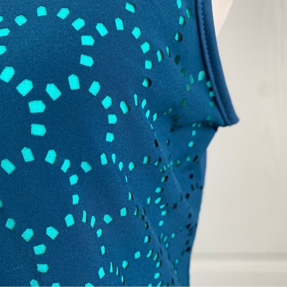 NWOT Title 9 Laser Cutout Athletic Dress in Teal - Picture 8 of 13